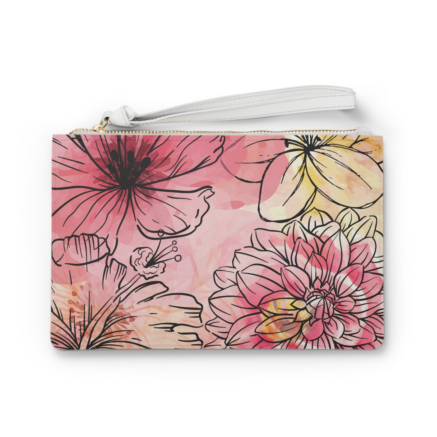 Ink & Petals Clutch | Artistic Floral Vibes in Every Carry