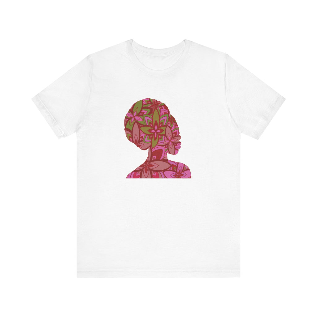 Floral Silhouette Queen Tee  Empowering Afro‑Art T‑Shirt