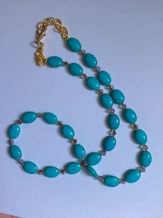 Ocean Poise Necklace
Handmade Turquoise Beaded Necklace – CNDC Made