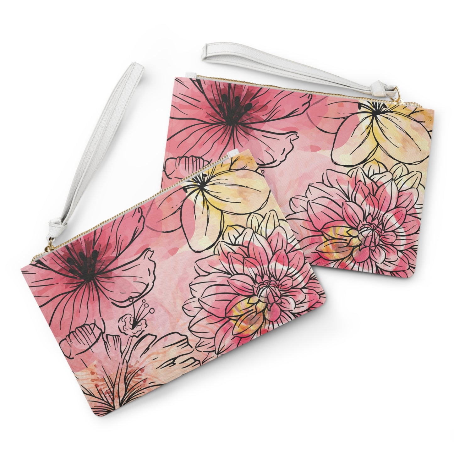 Ink & Petals Clutch | Artistic Floral Vibes in Every Carry