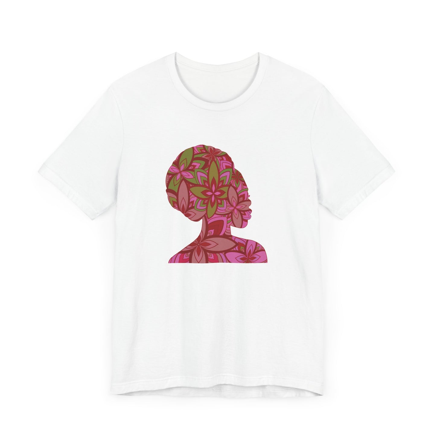 Floral Silhouette Queen Tee  Empowering Afro‑Art T‑Shirt