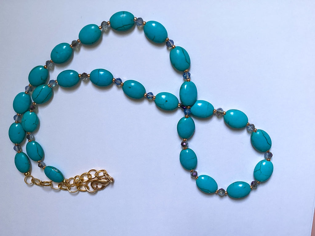 Ocean Poise Necklace
Handmade Turquoise Beaded Necklace – CNDC Made