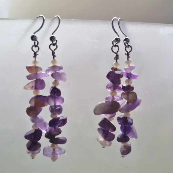 Whispers of Amethyst | dangle earrings